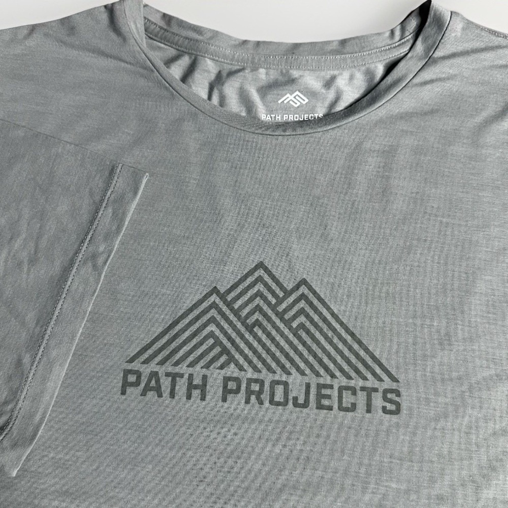 Path Projects Basis Shirt Men Medium Sea Foam Tripeaks Triblend Active Technical
